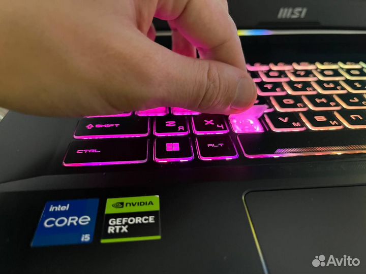 Игровой MSI на I5-12450H,16GB NVMe SSD 1tb+Rtx 406