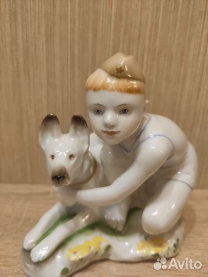 Статуэтка Пограничник с собакой