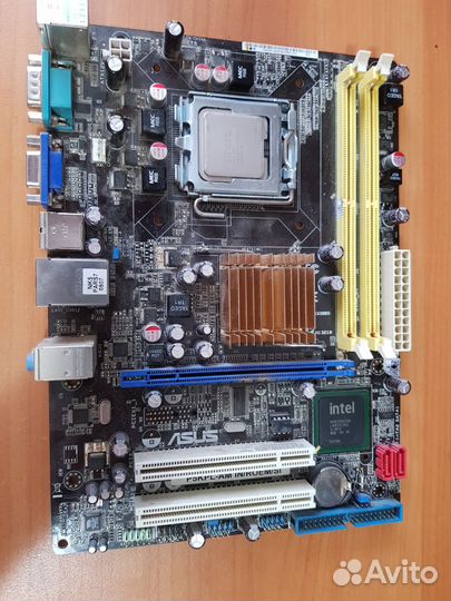 Материнская плата LGA775 с процессором