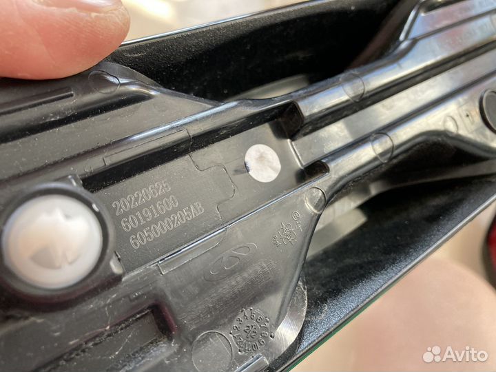 Задний фонарь с центр вставкой chery tiggo 7 pro