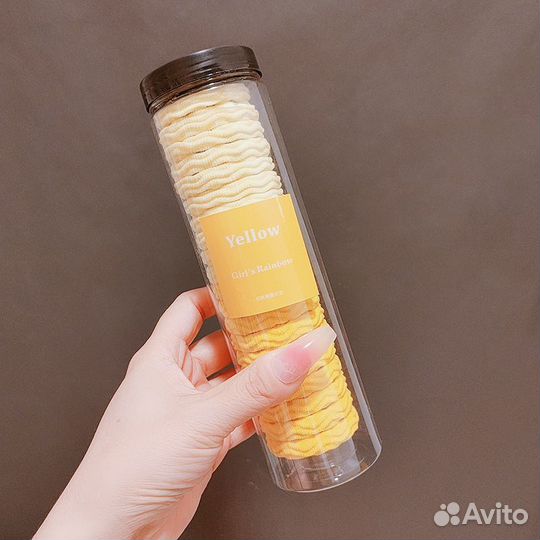 Резинки для волос большие 20 шт в тубе