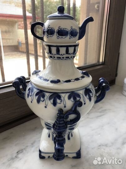 Самовар фарфоровый сувенирный