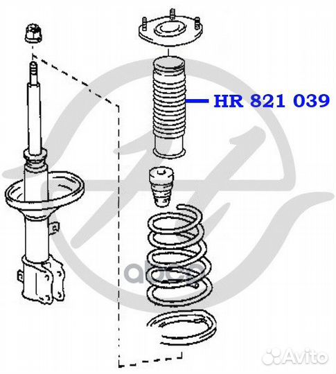 Пыльник на стойку HR821039 Hanse