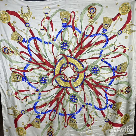 Огромный 100 нат.шелковый палантин