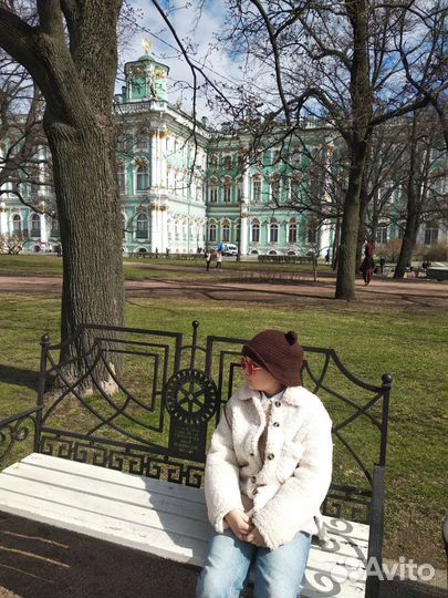 Шапка вязаная с ушками