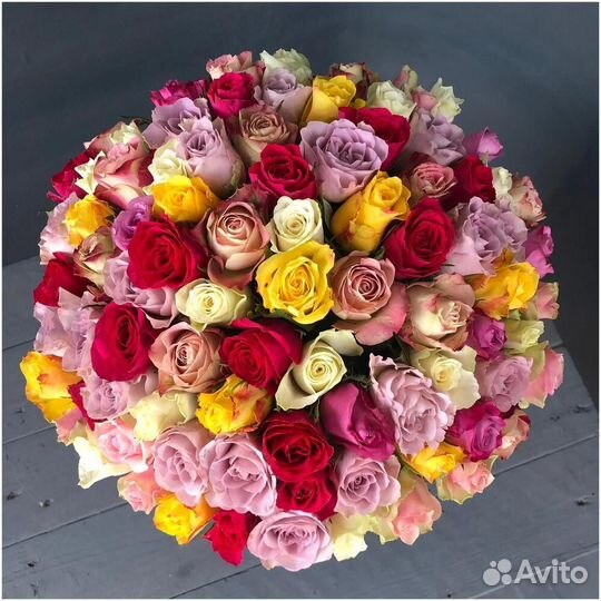 101 роза / Розы / Розы с доставкой / Букет роз