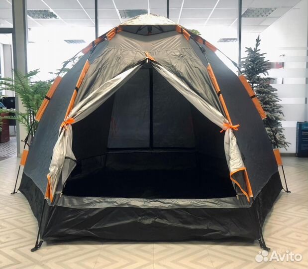 Палатка туристическая 4 местная автоматическая