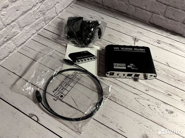 Аудио декодер spdif коаксиальный к RCA DTS AC3