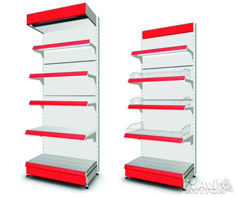 Стеллаж для магазина с полками