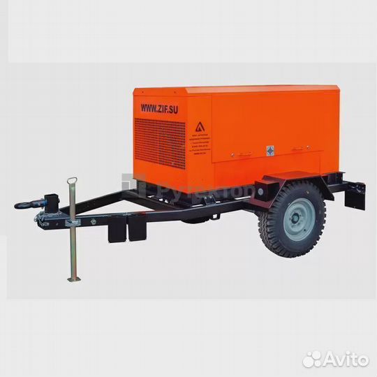 Дизельный винтовой компрессор зиф на шасси 10 м3/м