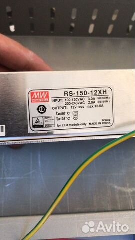 Блок питания для светодиодов Mean Well Rs-150-12XH