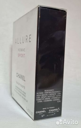 Туалетная вода chanel allure homme sport 3х20 ml