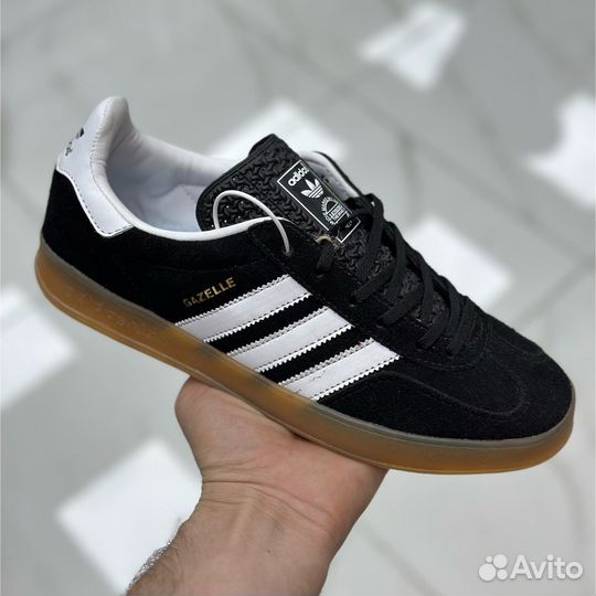 Adidas Gazelle Indoor Black White Gum