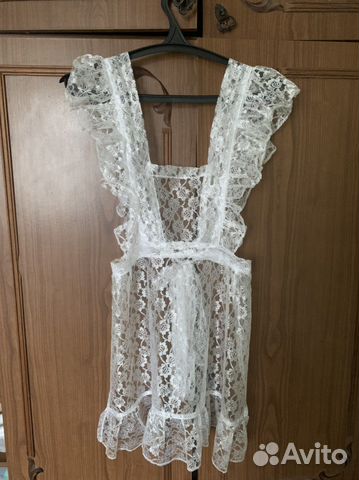 Белый школьный фартук