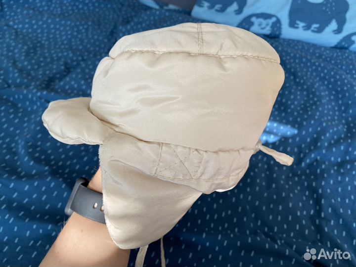 Шапка ушанка российского бренда зимняя 48 50