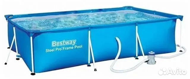 Каркасный прямоугольный бассейн Bestway Power