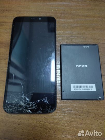 На запчасти dexp смартфон