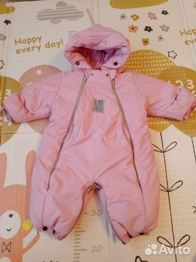 Зимний комбинезон для девочки 68