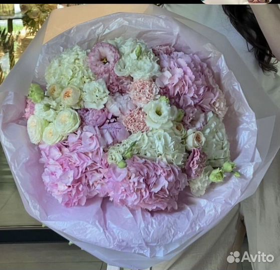 Букет цветов гортензия/ композиция с гортензией