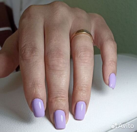 Маникюр с покрытием гель лак и наращивание ногтей