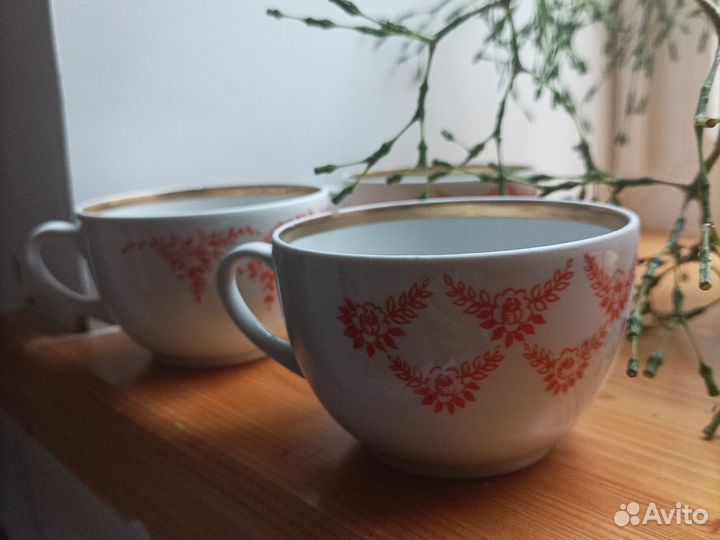 Чайные чашки СССР кофейные кружки СССР фарфор