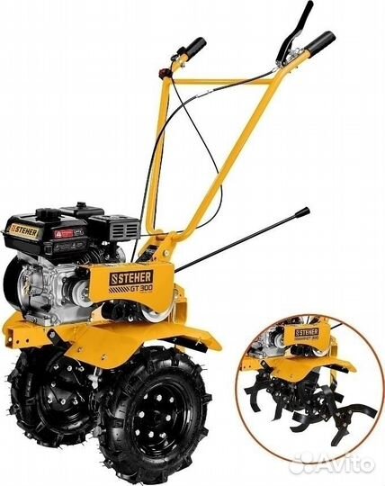 Мотоблок бензиновый steher GT-300, 5150 Вт