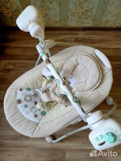 Детские электронные качели шезлонг