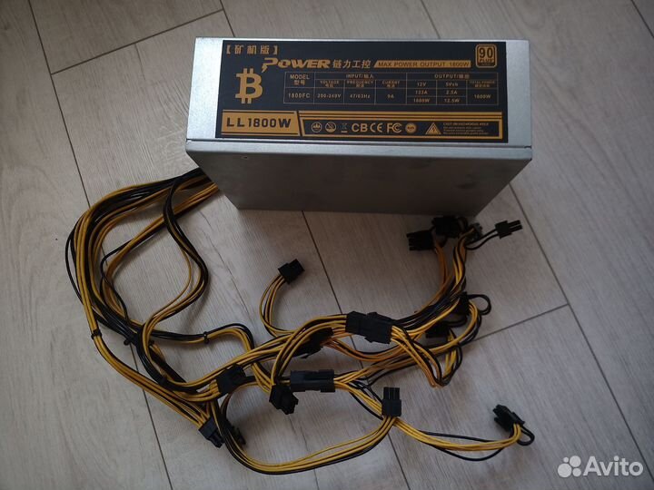 Серверный блок питания 1600 12В 1800FC gold 90plus