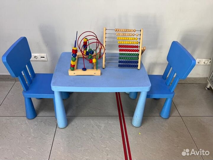 Стул и стол IKEA маммут