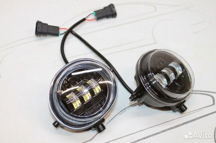 LED птф / Туманки на mazda / Мазда