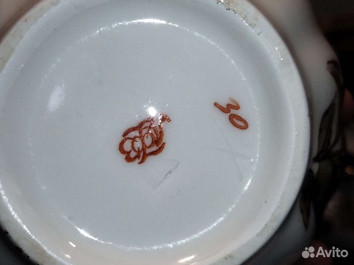 Чайный сервиз лфз. Позолота. Состояние