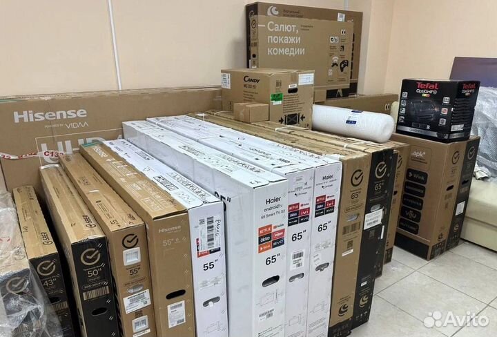 Телевизор SMART TV sber 32,43,50,55 UHD и FHD