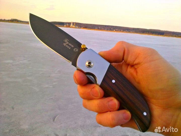 Нож складной Булат Палисандр Ручная Работа