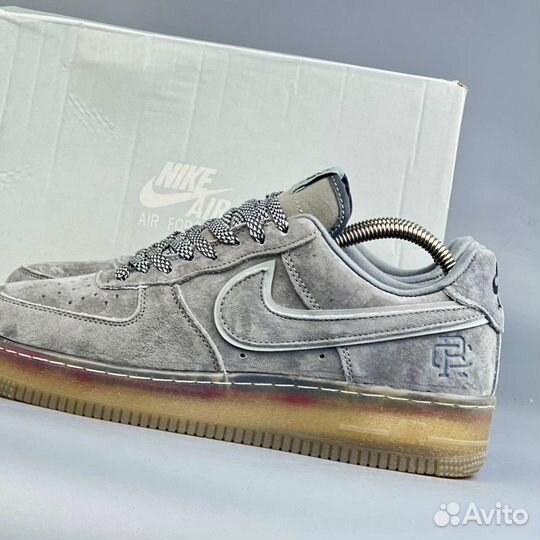 Кроссовки Nike Air Force 1 Low Grey с Мехом