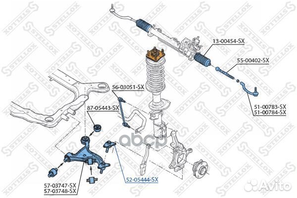 Шар. опора л.+п. volvo xc90 all 02 перед Stellox