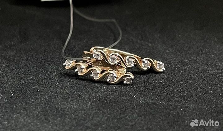 Золотые серьги 585 проба. Арт121