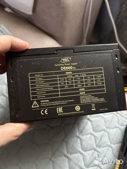 Блок питания 600w deepcool