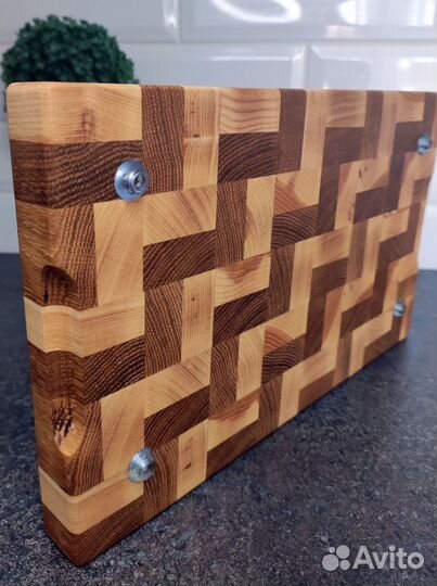 Доска разделочная торцевая (Зигзаги)