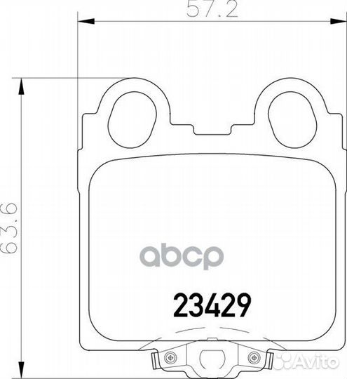 Колодки тормозные дисковые зад (PF-1421) NP