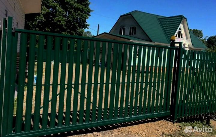 Забор из евроштакетника, калитки качественно