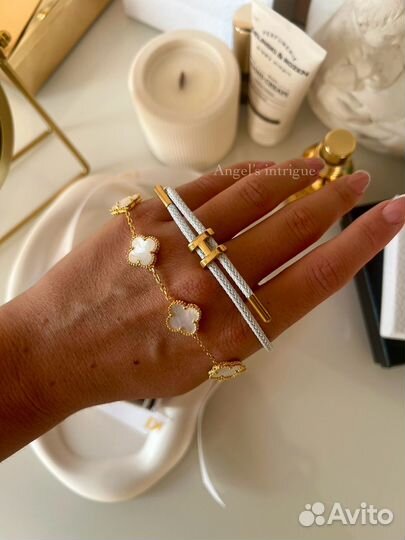 Браслет van cleef цвет золото