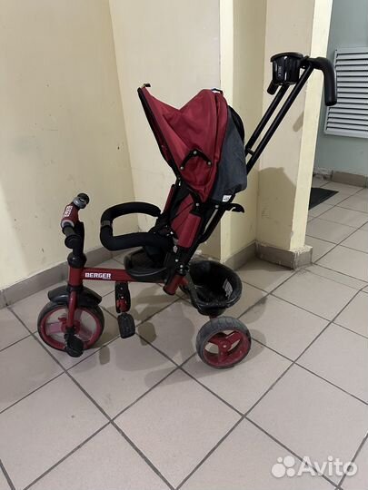 Детский велосипед коляска бу