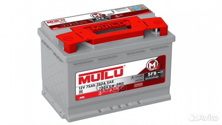 L375072A аккумуляторная батарея 75Ah 720A + сп