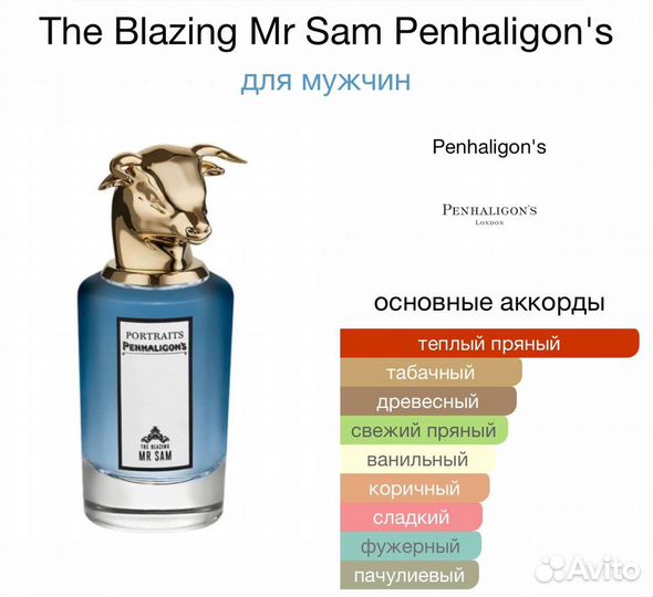 Penhaligon's The Blazing Mr Sam 75 мл ОАЭ