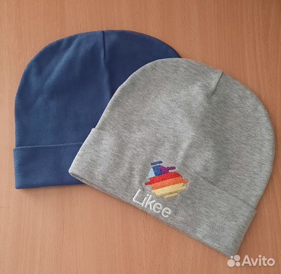 Шапка однотонная