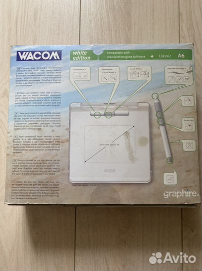 Графический планшет wacom white edition classic A6