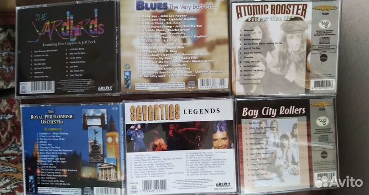 CD диски: The Yardbirds, Atomic Rooster, Blues