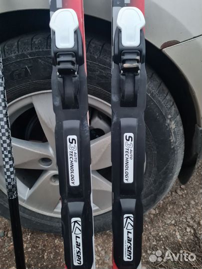 Беговые лыжи 150 с палками 110 и ботинками
