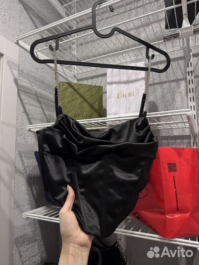 Топ корсет атласный