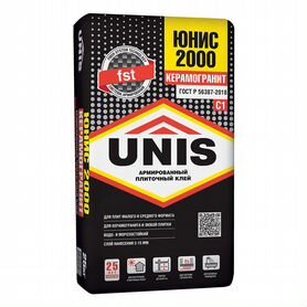 Клей для плитки Unis 2000 C1 (25 кг)